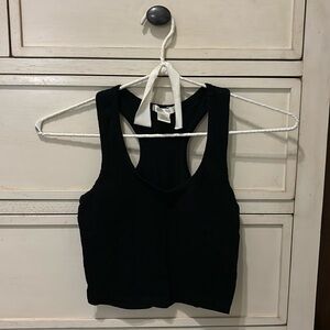 Tilly’s Bozzolo black racer back tank top